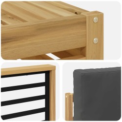 Ensembles de canapés Bois d'Acacia Massif 584068584068