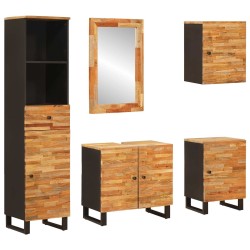 Ensembles de salle de bain 5 pcs Naturel Bois de mangue massif 584069584069