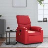 Fauteuil de massage inclinable rouge similicuir 584076584076