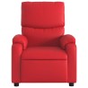 Fauteuil de massage inclinable rouge similicuir 584076584076
