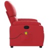 Fauteuil de massage inclinable rouge similicuir 584076584076