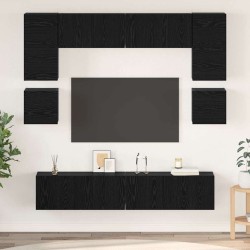 Ensemble meuble TV 8 pcs Chêne noir Bois d'ingénierie 584084584084