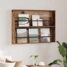 Étagère à magazines avec étagère Bois ancien 100 x 12 x 70 cm 584086584086