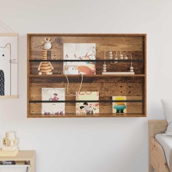 Étagère à magazines avec étagère Bois ancien 100 x 12 x 70 cm 584086584086