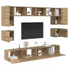 Ensemble meuble TV 8 pcs Chêne artisanal Bois d'ingénierie 584088584088