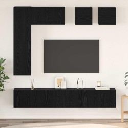 Ensemble meuble TV 8 pcs Chêne noir Bois d'ingénierie 584092584092
