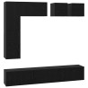 Ensemble meuble TV 8 pcs Chêne noir Bois d'ingénierie 584092584092