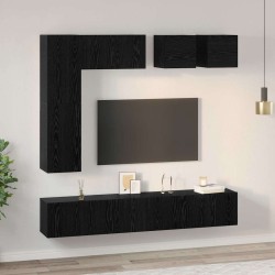 Ensemble meuble TV 8 pcs Chêne noir Bois d'ingénierie 584092584092