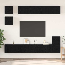 Ensemble meuble TV 8 pcs Chêne noir Bois d'ingénierie 584093584093