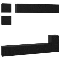 Ensemble meuble TV 8 pcs Chêne noir Bois d'ingénierie 584093584093
