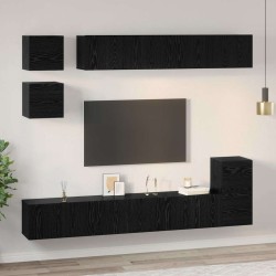 Ensemble meuble TV 8 pcs Chêne noir Bois d'ingénierie 584093584093