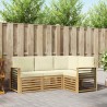 Ensembles de canapés 4 pcs Blanc et crème Polyester 584095584095
