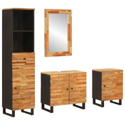 Ensembles de salle de bain Naturel Bois de mangue massif 584096584096