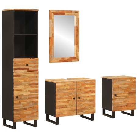 Ensembles de salle de bain Naturel Bois de mangue massif 584096584096