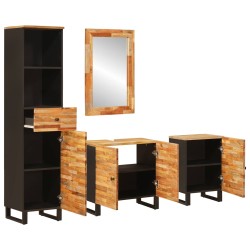 Ensembles de salle de bain Naturel Bois de mangue massif 584096584096