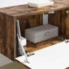 Meuble TV mural 2 pcs Chêne fumé 60 x 31 x 29,5 cm 584098584098