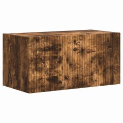 Meuble TV mural 2 pcs Chêne fumé 60 x 31 x 29,5 cm 584098584098