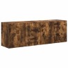 Meuble TV mural 2 pcs Chêne fumé 59,5 x 31 x 40 cm 584099584099