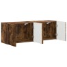Meuble TV mural 2 pcs Chêne fumé 59,5 x 31 x 40 cm 584099584099