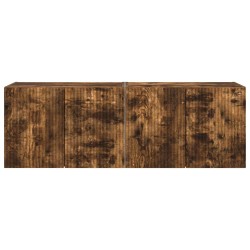 Meuble TV mural 2 pcs Chêne fumé 59,5 x 31 x 40 cm 584099584099