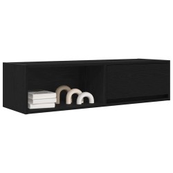 Meuble TV 2 pcs chêne noir 100x31x25,5 cm bois d'ingénierie 584103584103