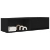 Meuble TV 2 pcs chêne noir 100x31x25,5 cm bois d'ingénierie 584103584103