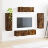 Meuble TV 5 pcs Chêne fumé 584105584105