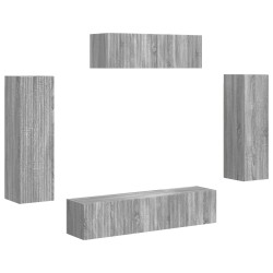 Meuble TV 5 pcs Gris Sonoma 584107584107