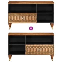 Meuble TV 80x33x46 cm bois massif de manguier 584110584110