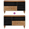 Meuble TV 80x33x46 cm bois massif de manguier 584110584110