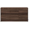 Meuble TV avec LED chêne marron 100x34x50 cm bois d'ingénierie 584112584112