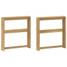 Module d'accoudoirs 2 pcs Blanc 58,5 x 10 x 61 cm 584116584116