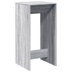 Table de bar sonoma gris 51x50x103,5 cm bois d'ingénierie 584117584117