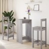 Table de bar sonoma gris 51x50x103,5 cm bois d'ingénierie 584117584117