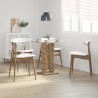 Table de bistro chêne artisanal 60x60x75 cm bois d'ingénierie 584119584119