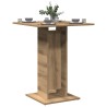 Table de bistro chêne artisanal 60x60x75 cm bois d'ingénierie 584119584119