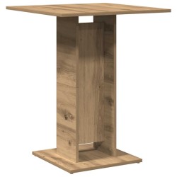 Table de bistro chêne artisanal 60x60x75 cm bois d'ingénierie 584119584119