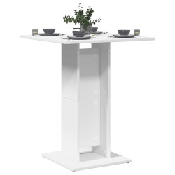 Table de bistro Blanc 60x60x75 cm Bois d'ingénierie 584120584120