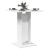 Table de bistro Blanc 60x60x75 cm Bois d'ingénierie 584120584120
