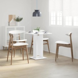 Table de bistro Blanc 60x60x75 cm Bois d'ingénierie 584120584120