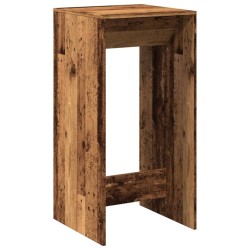 Table de bar vieux bois 51x50x103,5 cm bois d'ingénierie 584121584121