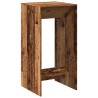Table de bar vieux bois 51x50x103,5 cm bois d'ingénierie 584121584121