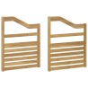 Module d'accoudoirs 2 pcs Blanc 59 x 4 x 73 cm 584124584124