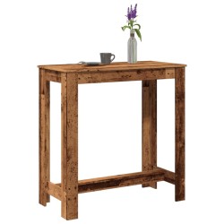 Table de bar vieux bois 102x50x103,5 cm bois d'ingénierie 584126584126