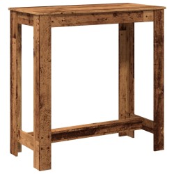 Table de bar vieux bois 102x50x103,5 cm bois d'ingénierie 584126584126