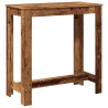 Table de bar vieux bois 102x50x103,5 cm bois d'ingénierie 584126584126