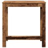 Table de bar vieux bois 102x50x103,5 cm bois d'ingénierie 584126584126
