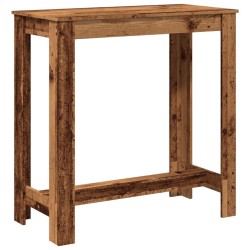 Table de bar vieux bois 102x50x103,5 cm bois d'ingénierie 584126584126