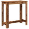 Table de bar vieux bois 102x50x103,5 cm bois d'ingénierie 584126584126