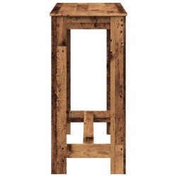 Table de bar vieux bois 102x50x103,5 cm bois d'ingénierie 584126584126